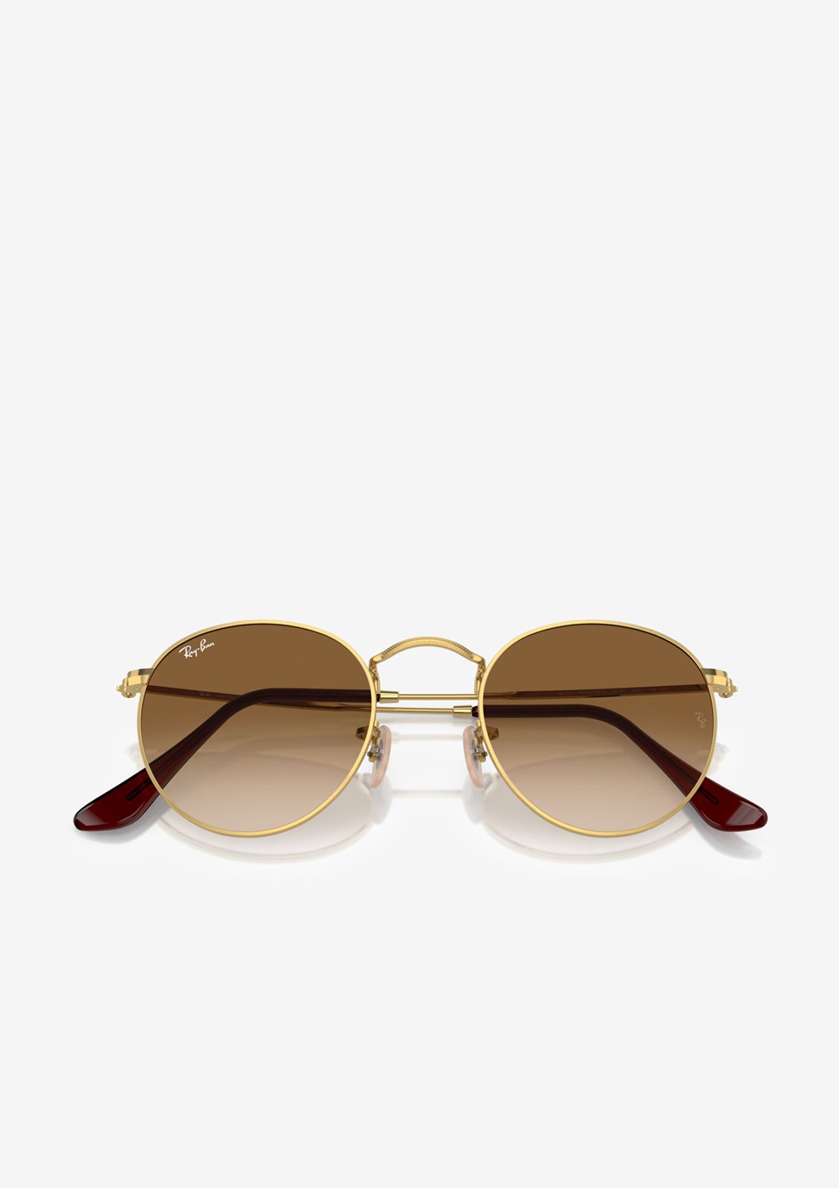 Lunette de soleil RAY-BAN ROUND RB3447 Doré marron