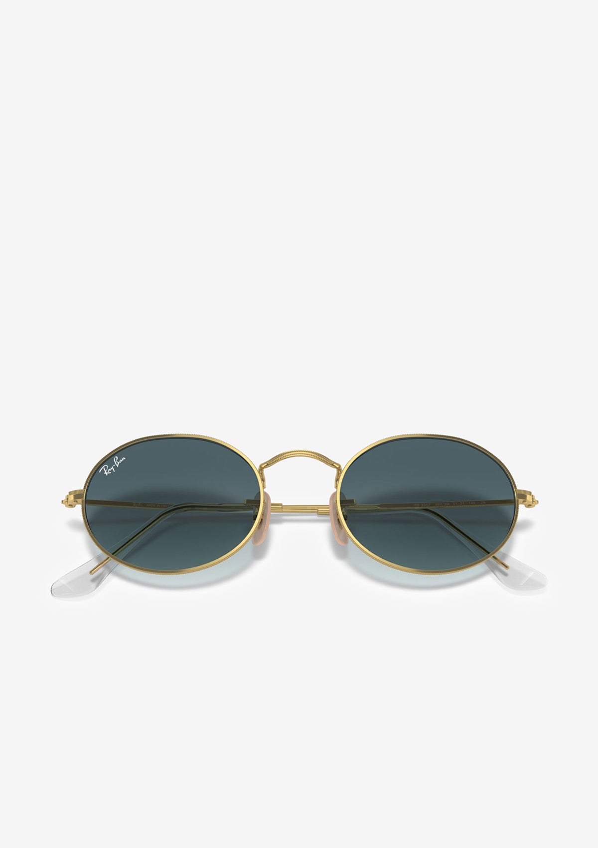 Lunette de soleil RAY-BAN OVAL RB3547 Doré bleu