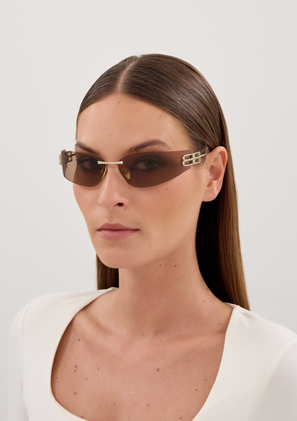 Lunette de soleil Balenciaga BB0484S Or