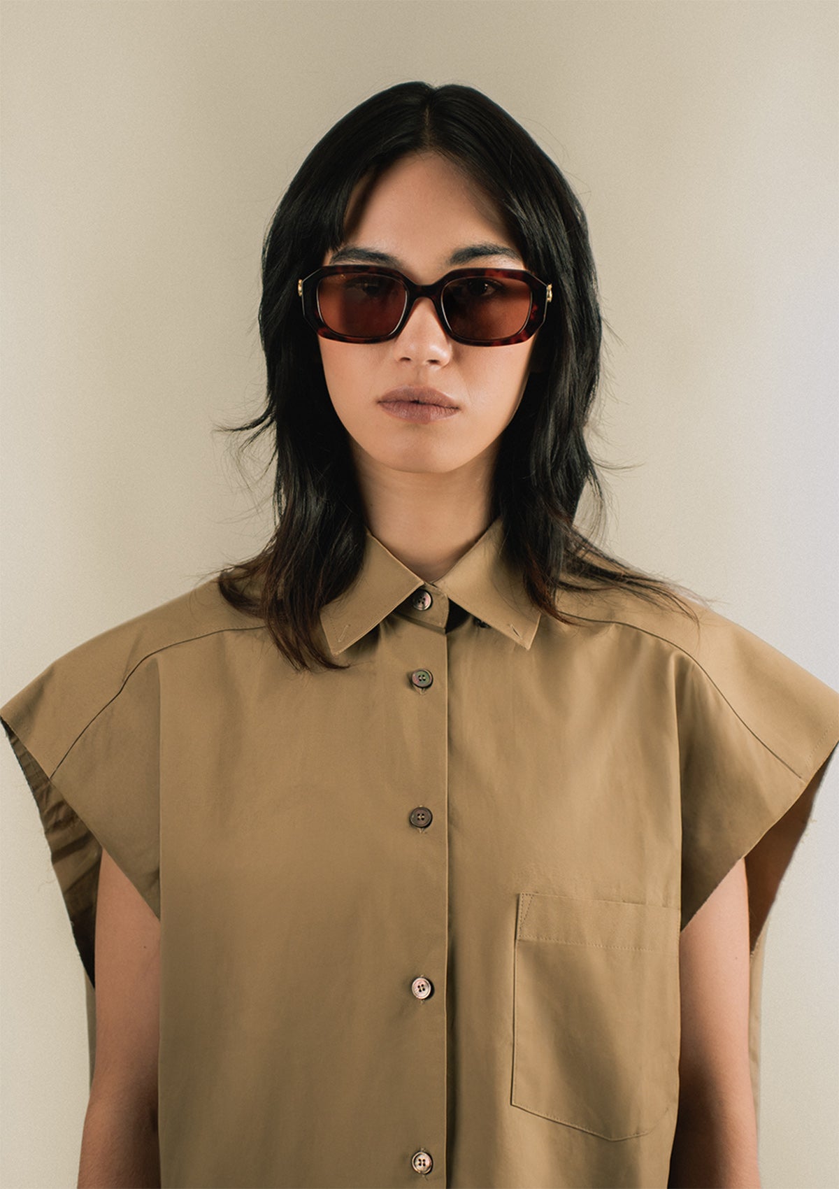 Lunette de soleil GUCCI GG1535S Marron écaille