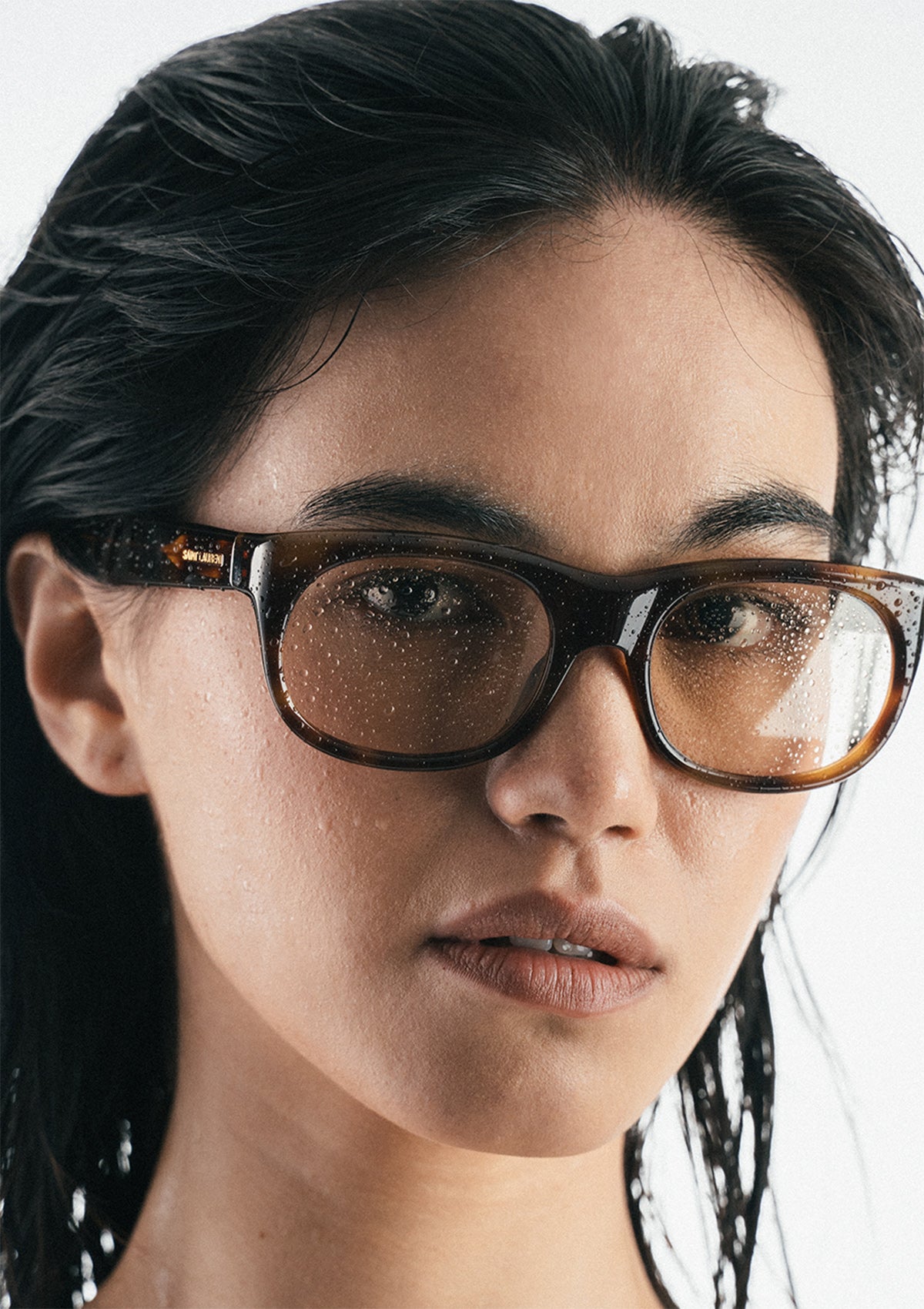 Lunette de soleil SAINT LAURENT SL815 ROMY Marron écaille
