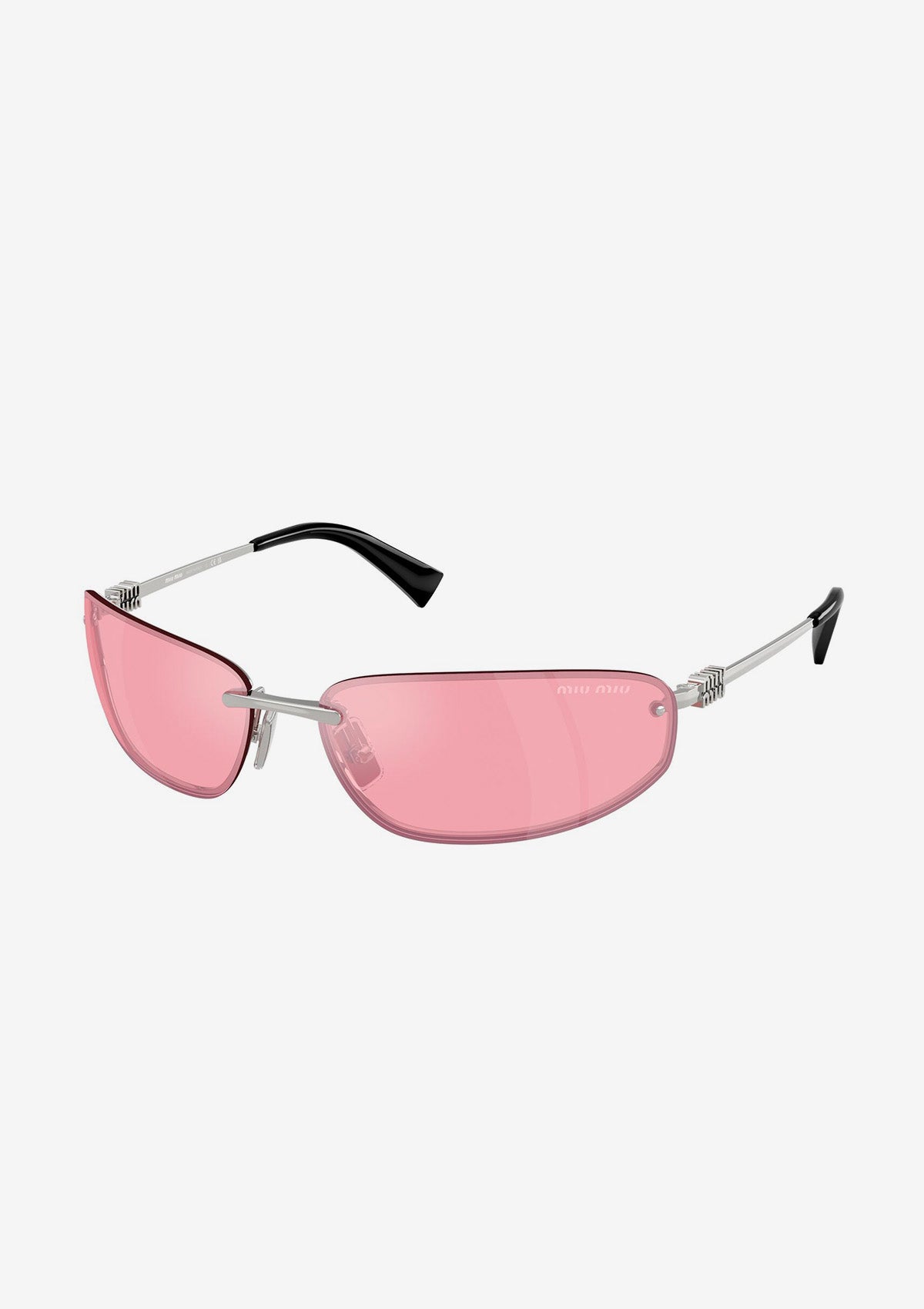 Lunettes de soleil MIU MIU MU A50S 1BC70J Argent