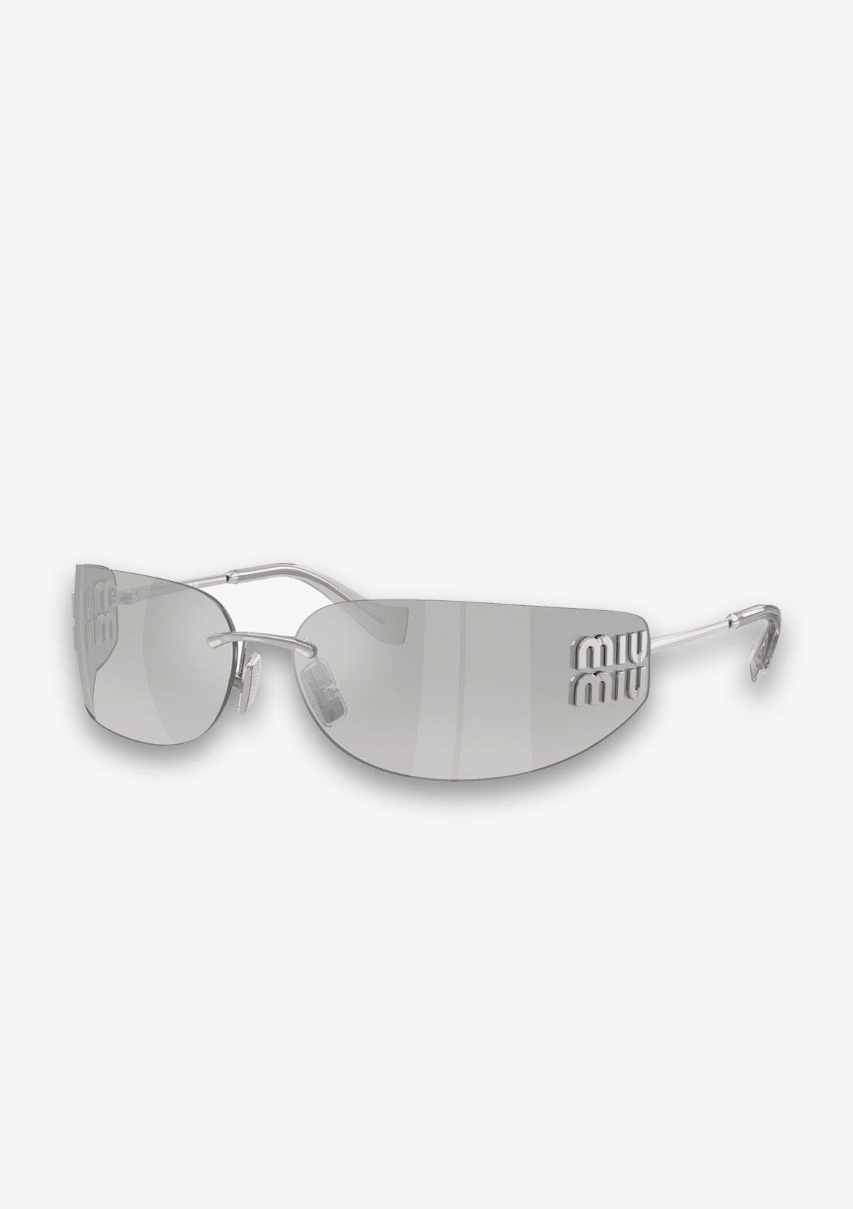 Lunettes de soleil MIU MIU MU A51S 1BC10Y Argent