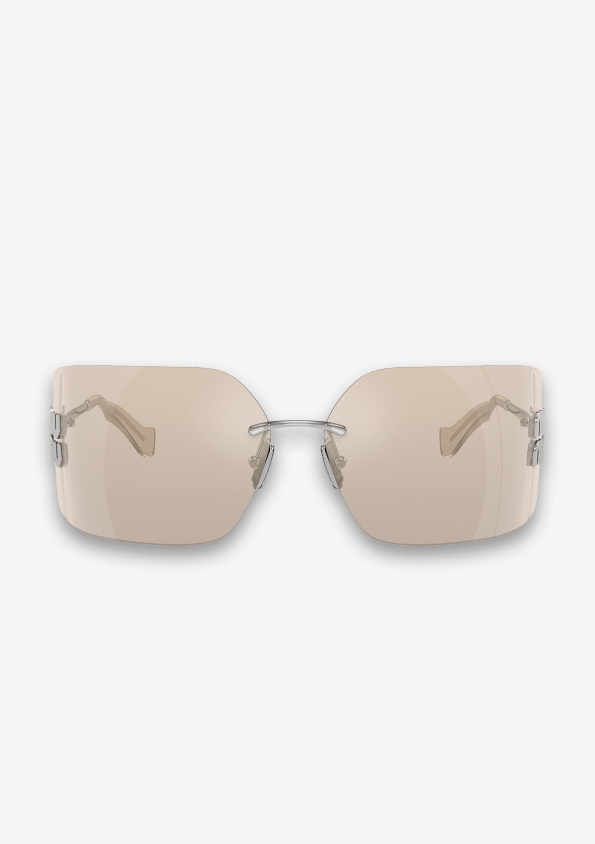 Lunettes de soleil MIU MIU RUNWAY MU 54YS 1BC10F Argent