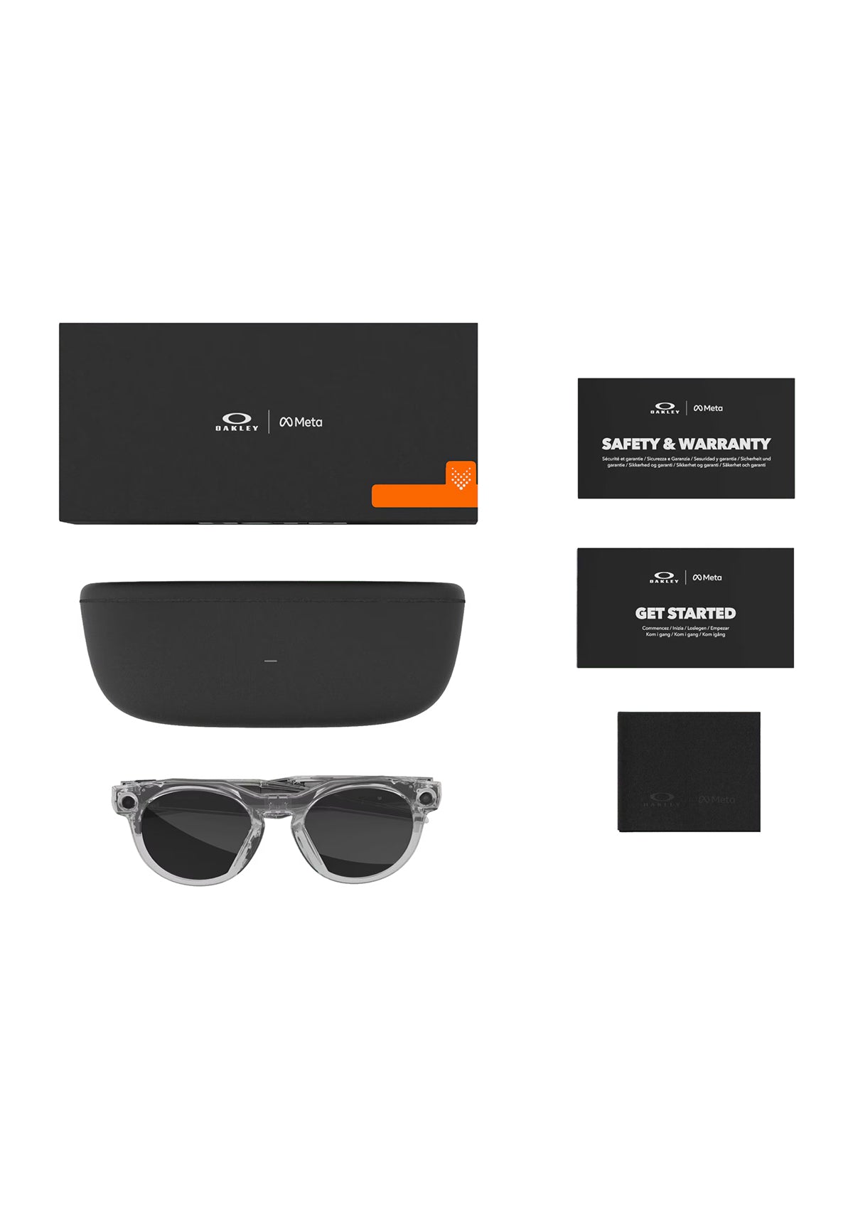 Lunettes de soleil OAKLEY META HSTN OW8002 Transparent