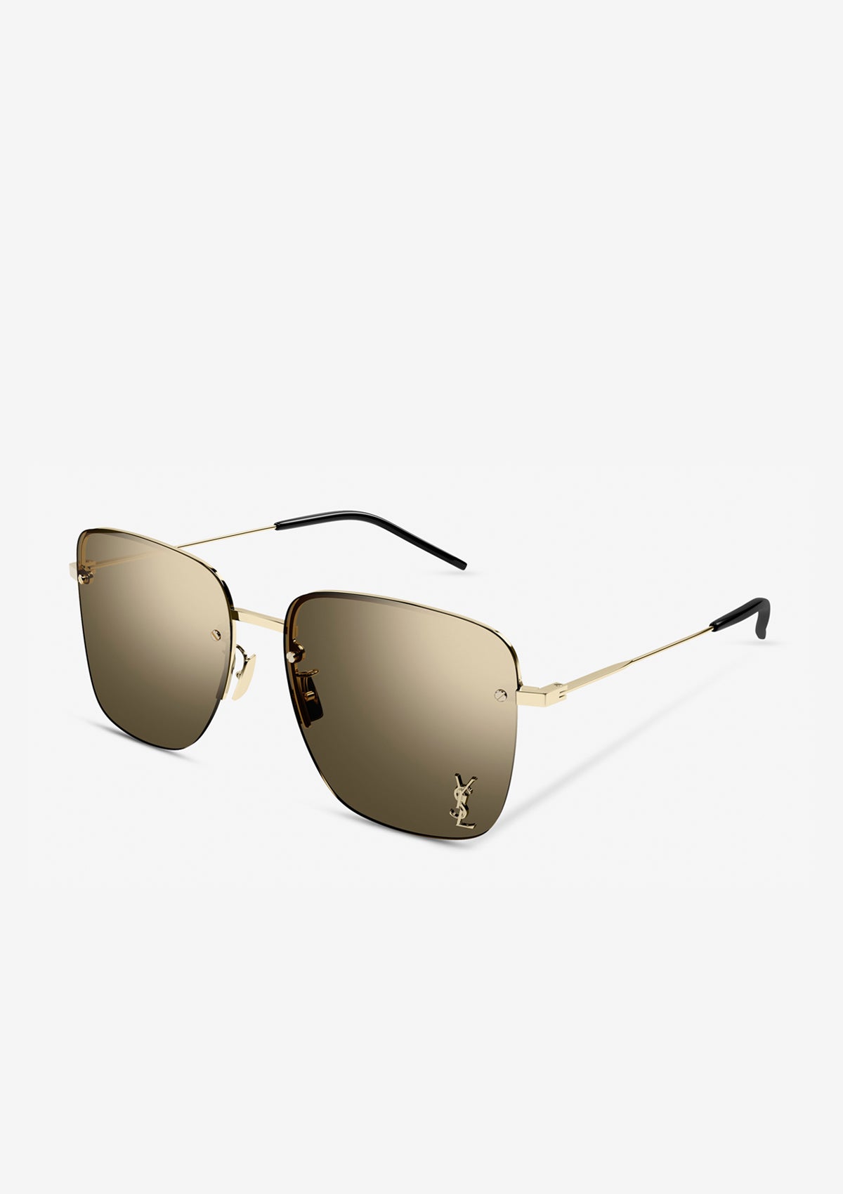 Lunette de soleil SAINT LAURENT SL312M Doré/Brun éclat