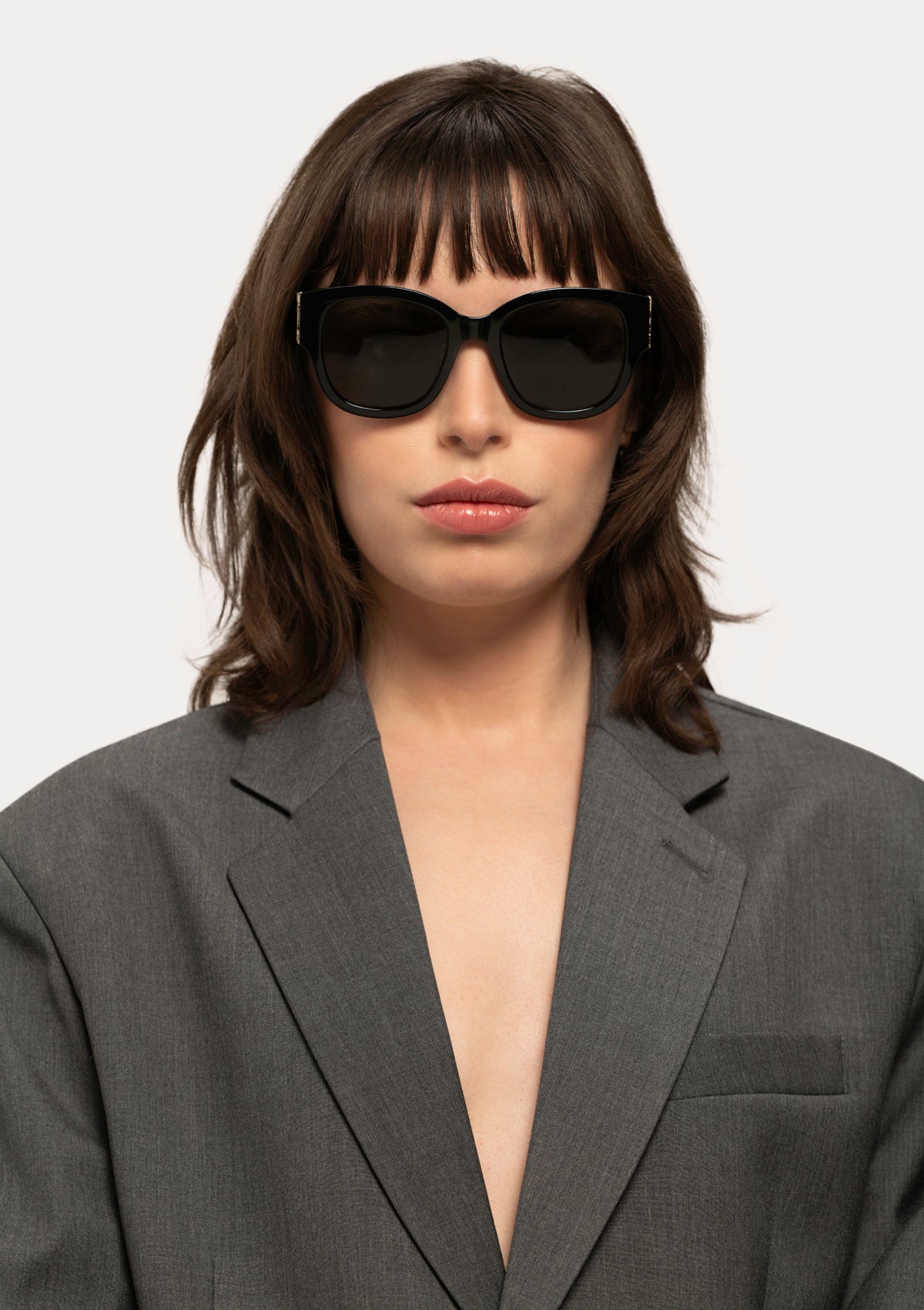 Lunette de soleil SAINT LAURENT SLM95 Noir Logo doré