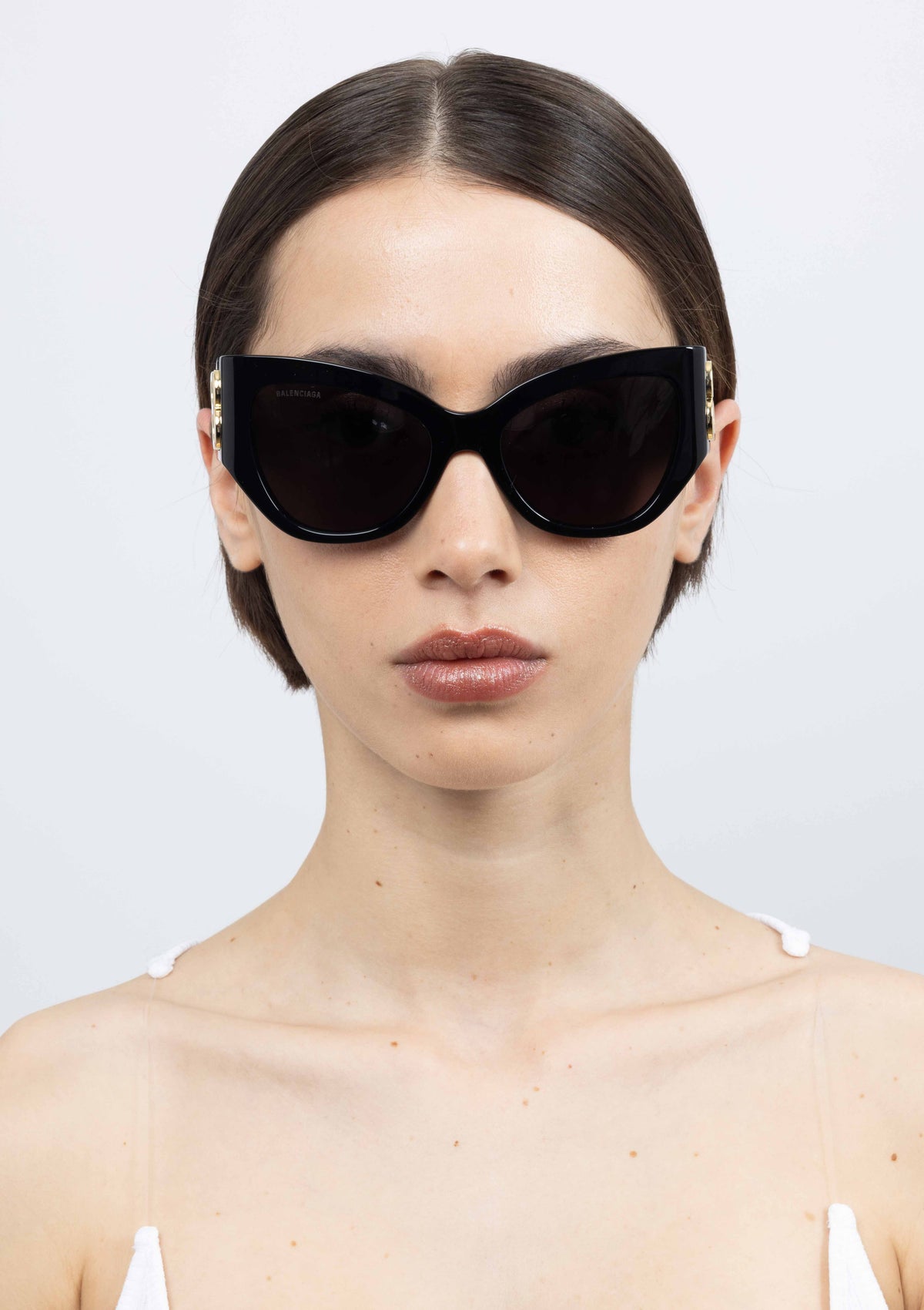 Lunette de soleil BALENCIAGA BB0322S Noir Logo noir