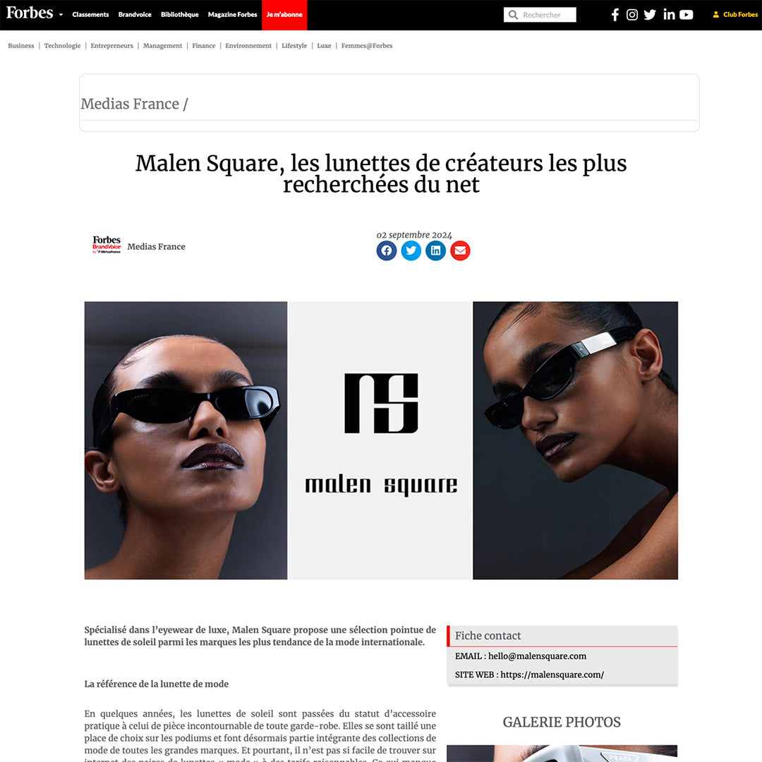 MALEN SQUARE VU DANS FORBES