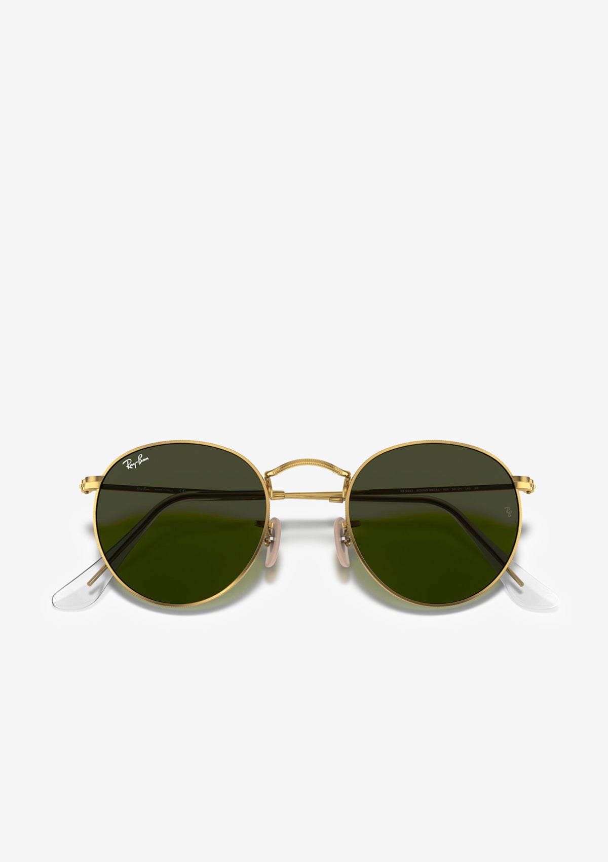 Lunette de soleil RAY-BAN ROUND RB3447 Doré Vert