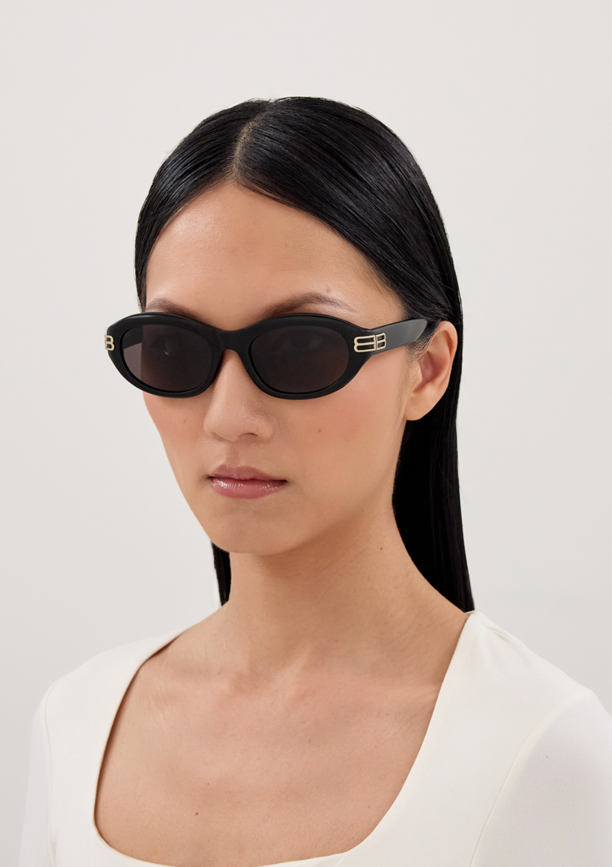 Lunette de soleil Balenciaga BB0434SK Noir