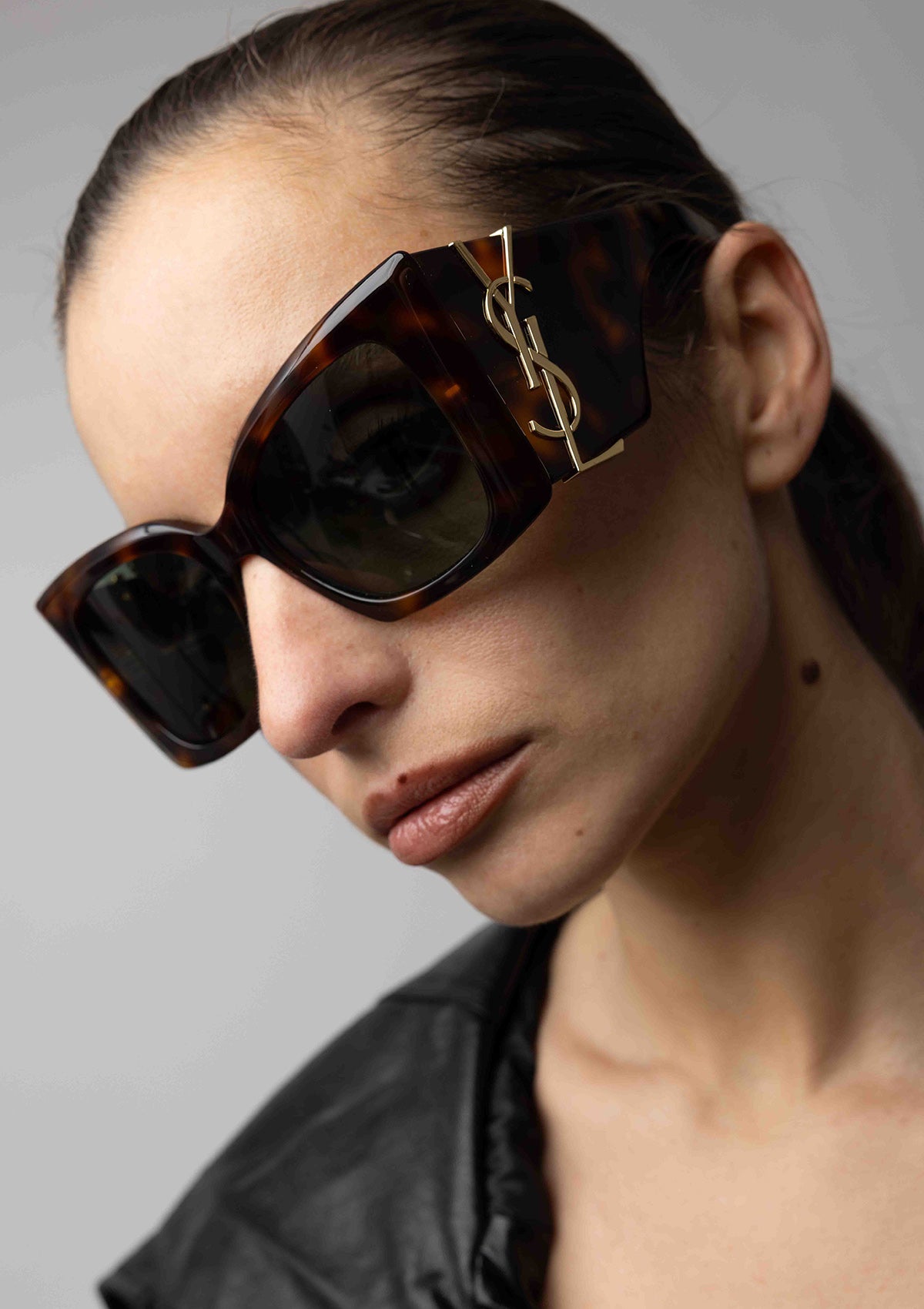 Lunette de soleil SAINT LAURENT SLM119 Marron écaille
