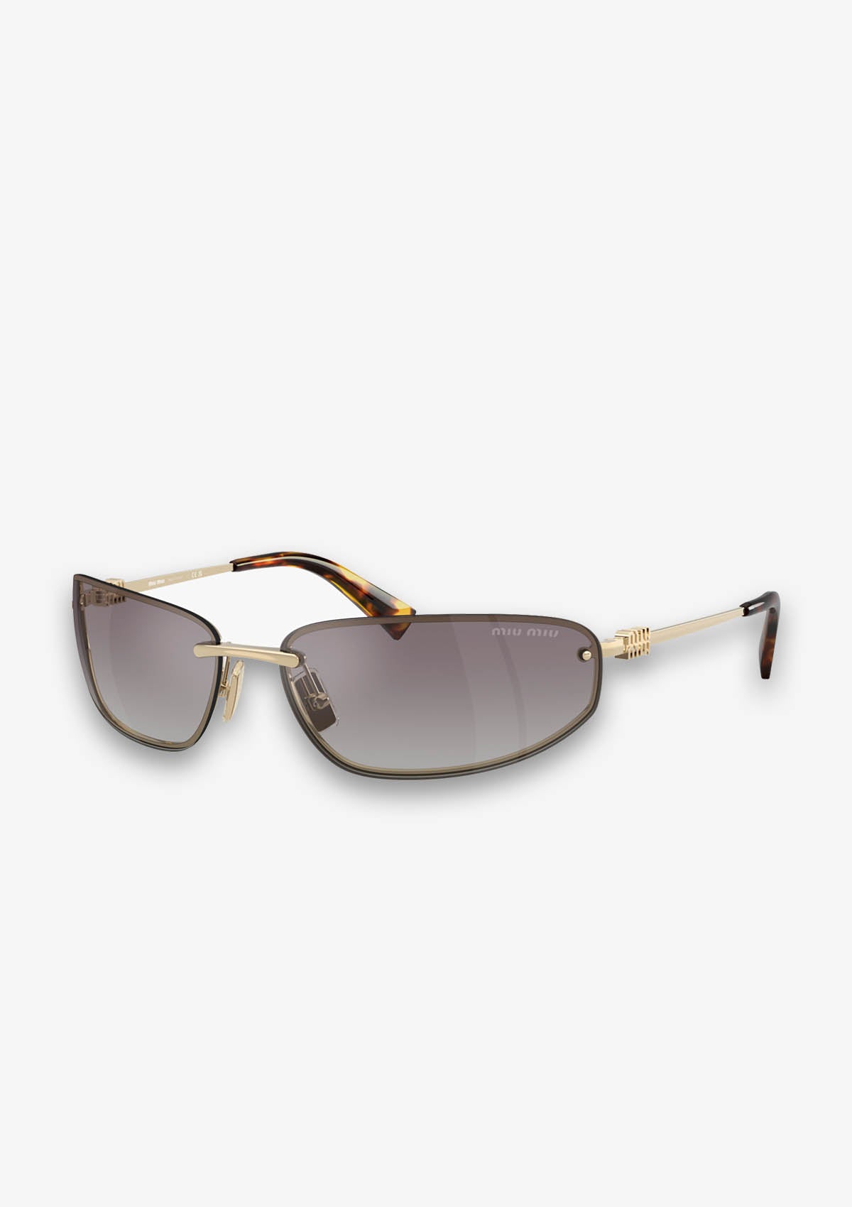Lunettes de soleil MIU MIU MU A50S  ZVN30C Or