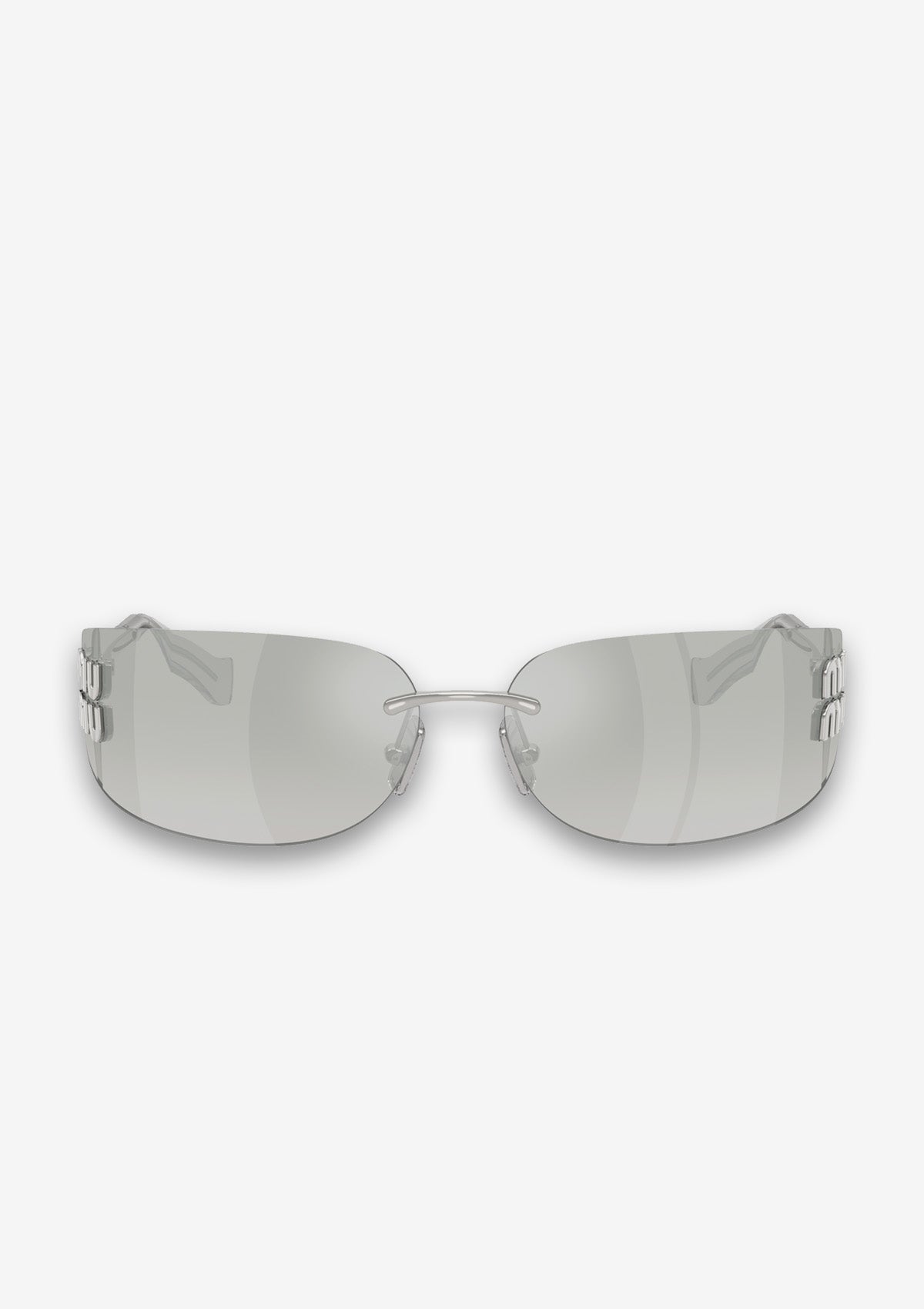 Lunettes de soleil MIU MIU MU A51S  1BC10Y Argent