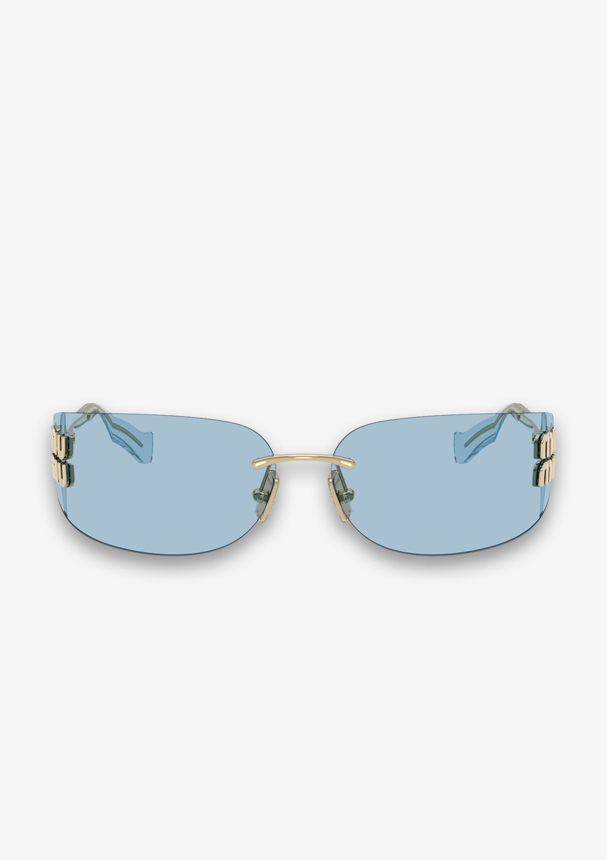 Lunettes de soleil MIU MIU MU A51S  ZVN10P Or
