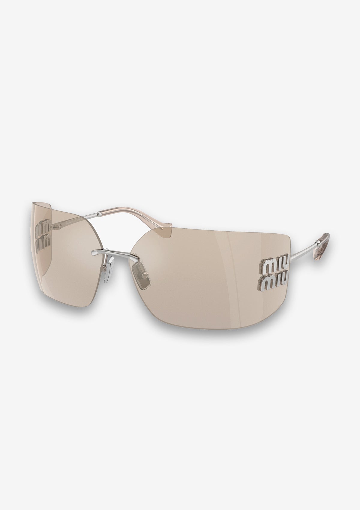 Lunettes de soleil MIU MIU RUNWAY MU 54YS  1BC10F Argent
