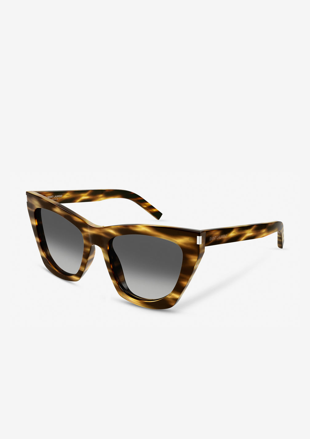 Lunette de soleil SAINT LAURENT KATE SL214 Marron écaille claire
