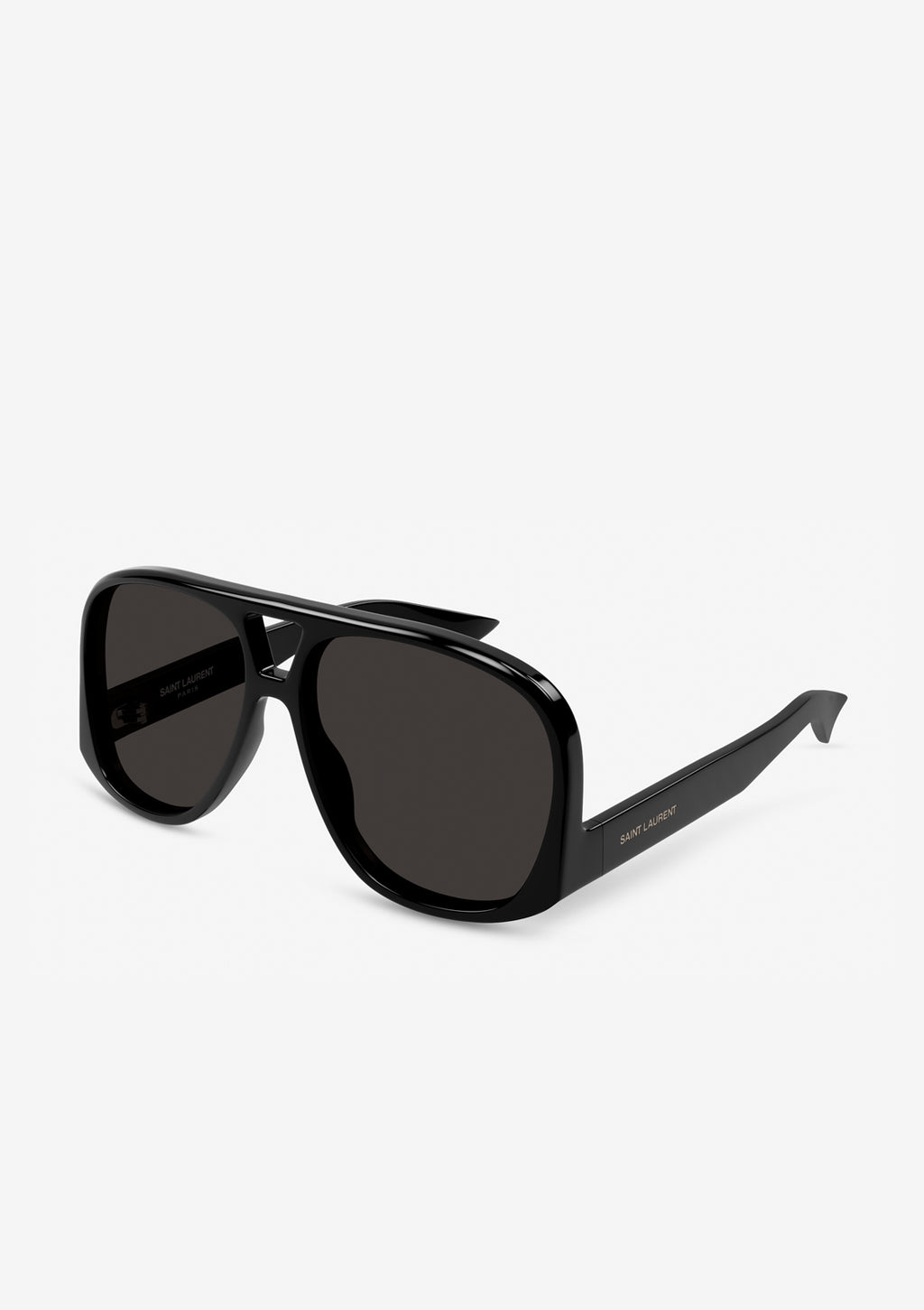 Saint Laurent SL652/F SOLACE 001 Women’s Sunglasses – Black Square / Pilot Frame SL 652 Solace aviator sunglasses in black - Saint Laurent  main image 4
